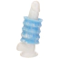 Мастурбатор светящийся в темноте Addiction Silicone Stroker + вибропуля Power Bullet, голубой - Фото №6