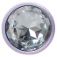 Анальная пробка с прозрачным кристаллом Exclusivity Jewellery Pearl Pink Plug S, розовая - Фото №2