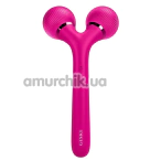 Ультразвуковой массажер Geske Sonic Facial & Body Roller 4 in 1, темно-розовый - Фото №1
