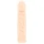 Вибронасадка на пенис Silicone Extension Vibrating, телесная - Фото №1