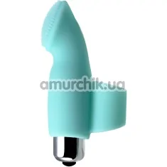 Насадка на палець з вібрацією для стимуляції клітора Joy of Sex Bliss, бірюзовий - Фото №1