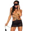Платье Leg Avenue Strap Cage Dress with Leash and Eye Mask, черное - Фото №2