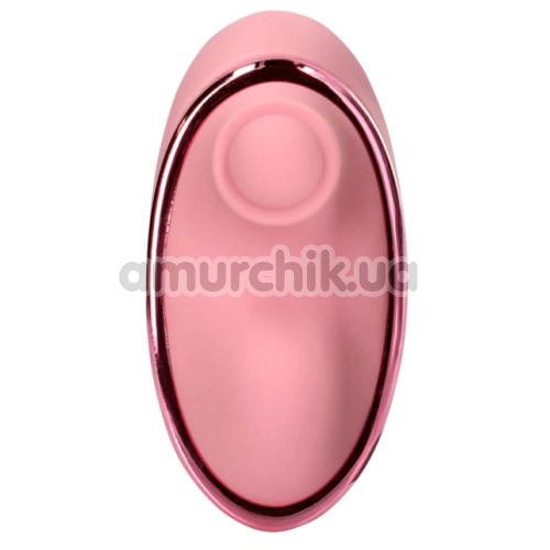 Клиторальный вибратор с пульсацией Loveline Tapping Heart Vibrator, розовый