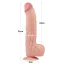 Фаллоимитатор Sliding-Skin Dual Layer Dong King Sized 12, телесный - Фото №9