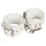 Поножи Leather Restraints Leg Cuffs, белые - Фото №1