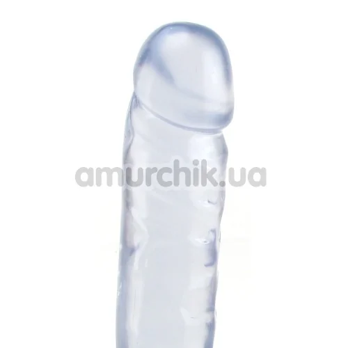 Двокінцевий фалоімітатор Crystal Jellies, 30 см прозорий