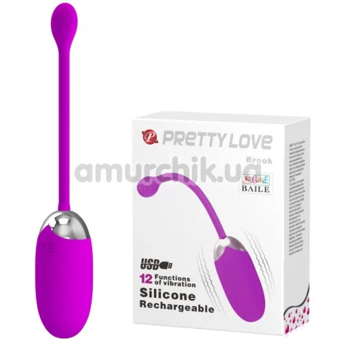 Виброяйцо Pretty Love Brook, фиолетовое