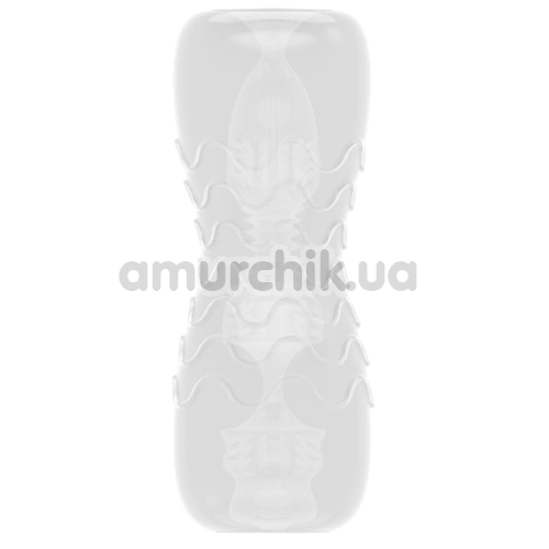 Мастурбатор Dorcel Double Oo, прозорий - Фото №1