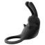 Виброкольцо для члена S Pleasures Premium Big Bunny Ring, черное - Фото №1