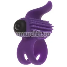 Виброкольцо Adrien Lastic Bullet Lastic Ring, фиолетовое - Фото №1
