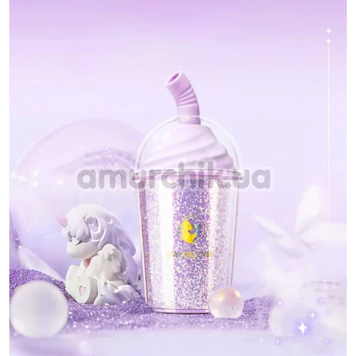 Симулятор орального секса для женщин с вибрацией и подогревом BeYourLover Magic Joy Cup, сиреневый