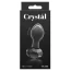 Анальна пробка Crystal Glass Gem, чорна - Фото №4