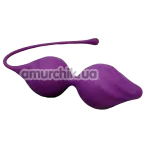 Вагинальные шарики Loveshop Silicone Kegel Balls, фиолетовые - Фото №1