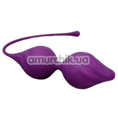 Вагінальні кульки Loveshop Silicone Kegel Balls, фіолетові - Фото №1