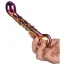 Фалоімітатор Glamour Glass Ribbed G-Spot Dildo, мультикольоровий - Фото №4