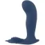 Вібростимулятор простати Vibrating Butt Plug With Nubs, синій - Фото №1