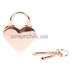 Набор из 2 замков с ключами Liebe Seele Heart-Shaped Lock, розово-золотой - Фото №1