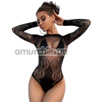 Боді Star Night Fishnet Circle Bodysuit, чорне - Фото №1