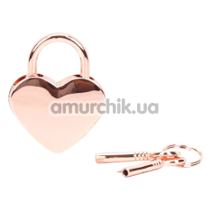 Набор из 2 замков с ключами Liebe Seele Heart-Shaped Lock, розово-золотой - Фото №1