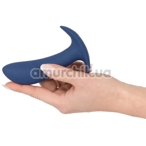 Вибростимулятор простаты Vibrating Butt Plug, синий