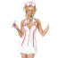 Костюм медсестры Leg Avenue Head Nurse белый: платье + чепчик + стетоскоп - Фото №6
