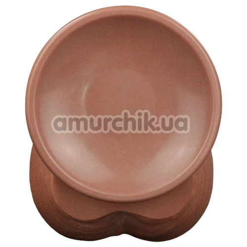 Фаллоимитатор Sliding-Skin Dual Layer Dong 11.5, коричневый