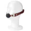 Кляп Liebe Seele Wine Red Silicone Ball Gag, бордово-чорний - Фото №5