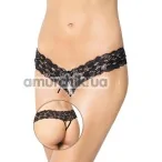 Трусики-стринги женские G-String (модель 2456), черные - Фото №1
