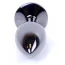 Анальна пробка з синім кристалом Exclusivity Jewellery Dark Silver Plug, срібна - Фото №4