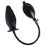 Анальный расширитель без присоски True Black Inflatable Anal Plug, черный - Фото №1
