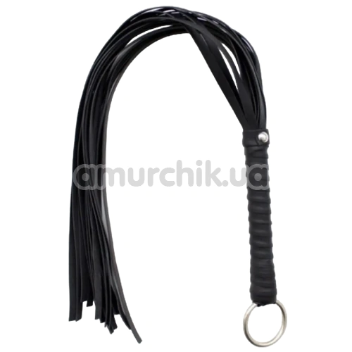 Флоггер DS Fetish Flogger With Ring, черный