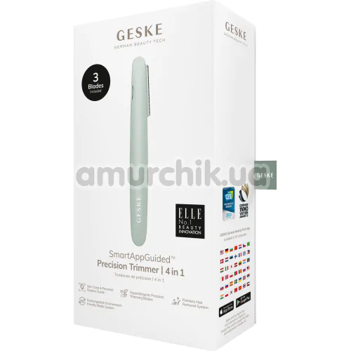 Триммер Geske Precision Trimmer 4 in 1, зеленый