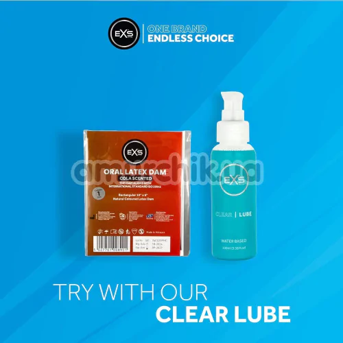 Салфетка для орального секса EXS Oral Latex Dam Cola Scented - кола, 1 шт