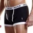 Трусы-боксеры мужские Logo Elastic Cotton/Spandex Trunk черные (модель MH3)