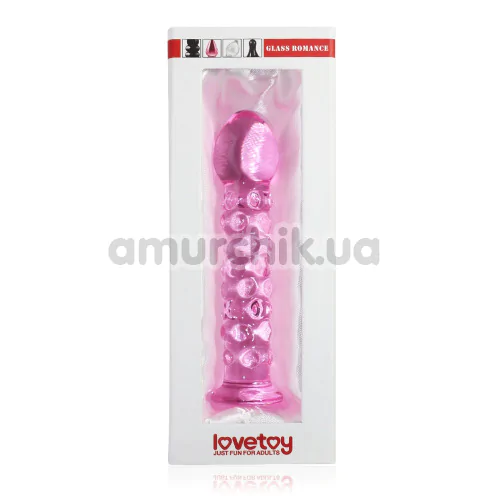 Фаллоимитатор LoveToy Glass Romance 7, розовый