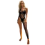 Комбінезон Star Night One Shoulder Stripe Bodystocking, чорний - Фото №6