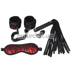 Бондажный набор Wild Play BDSM Set 4 Pcs С7, красно-черный - Фото №1