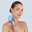Звуковая щетка для тела Geske Sonic LED Full-Body Brush 9 in 1, голубая - Фото №7