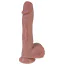 Фалоімітатор Natural Play Silicone Dildo D5, тілесний - Фото №1