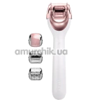 Массажер-роллер для лица с микроиглами Geske MicroNeedle Face Roller 9 in 1, кремовый - Фото №1