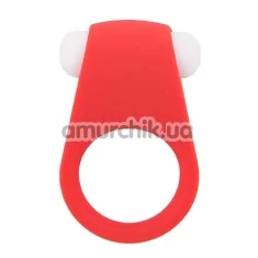 Виброкольцо Lit-Up Silicone Stimu-Ring 4, красное - Фото №1