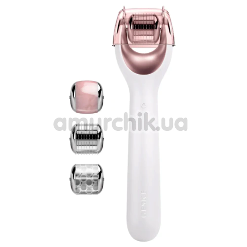 Массажер-роллер для лица с микроиглами Geske MicroNeedle Face Roller 9 in 1, кремовый - Фото №1