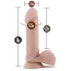 Фаллоимитатор Au Naturel Sensa Feel Dildo 8 Inch, телесный - Фото №6