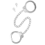 Фиксаторы для ног Fetish Tentation Enjoy Pain Adjustable Metal Ankle Cuffs, серебряные - Фото №1