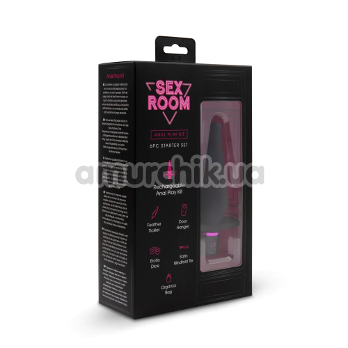 Набір секс-іграшок Sex Room Anal Play Kit, чорний