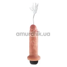 Фаллоимитатор с эякуляцией King Cock 6 Squirting Cock, телесный - Фото №1