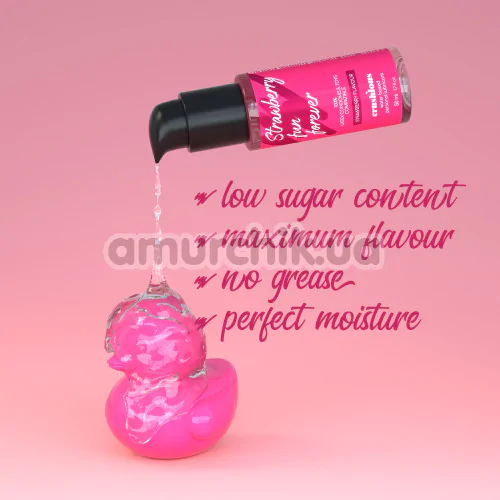 Оральный лубрикант Crushious Strawberry Fun Forever Strawberry Flavour - клубника, 50 мл