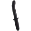 Анальний вібратор Ass Thumpers The Large Realistic 10X Silicone Vibrator With Handle, чорний - Фото №1