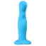 Вібратор для точки G Virgite Fantasy Dildos Vibrating Silicone Dildo Lovely, блакитний - Фото №2