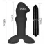 Анальна пробка з вібрацією Lovetoy Silicone Prostate Stud, чорна - Фото №4